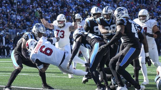 Cardinals RB James Conner (knee) banged up vs. Panthers (NFL)