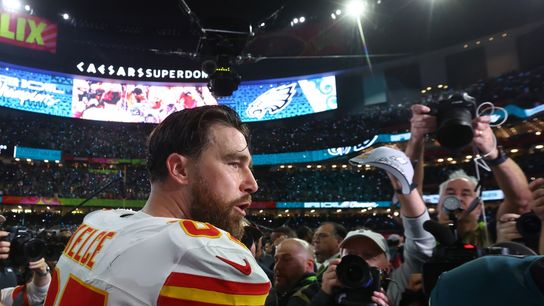 Travis Kelce sets Super Bowl catches record, but will he return to Chiefs? (NFL)
