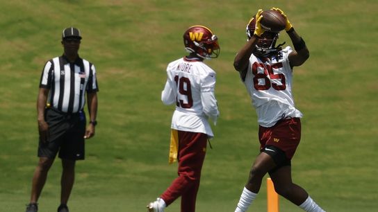Reports: Commanders WR Noah Brown hurt during minicamp drill (NFL)