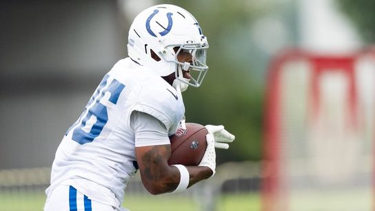 Colts RB Salvon Ahmed carted off practice field (NFL)