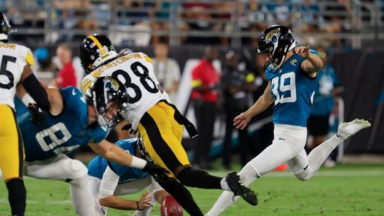 Jags' Cam Little kicks 70-yard field goal in preseason loss to Steelers (NFL)