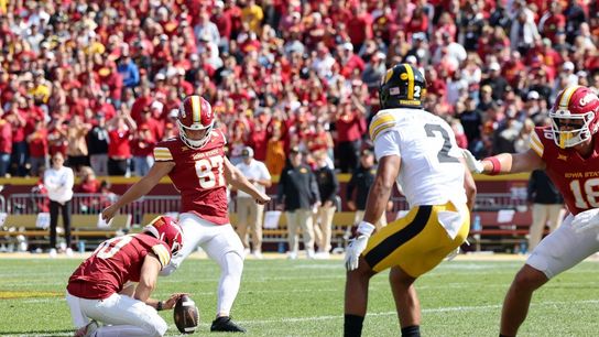 Kyle Konrardy’s late 54-yard FG lifts No. 16 Iowa State past Iowa (College Football)