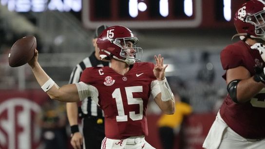 Streaky Ty Simpson, No. 19 Alabama host 2-0 Wisconsin (College Football)