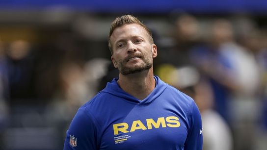 Rams coach Sean McVay nursing serious foot injury (NFL)
