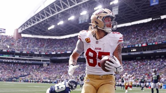 49ers star TE George Kittle (hamstring) exits vs. Seahawks (NFL)