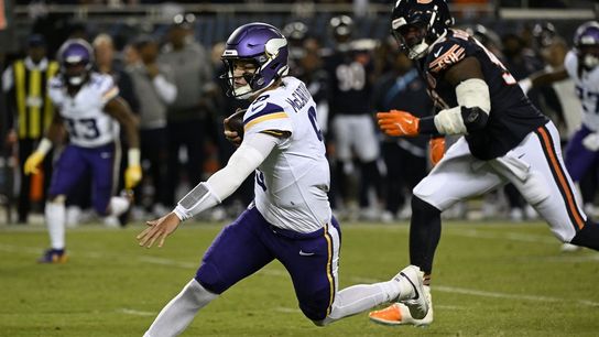 J.J. McCarthy recovers from pick-6, rallies Vikings to win over Bears (NFL)