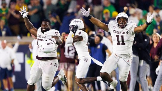 Top 25 roundup: No. 16 Texas A&M rallies late to edge No. 8 Notre Dame (College Football)