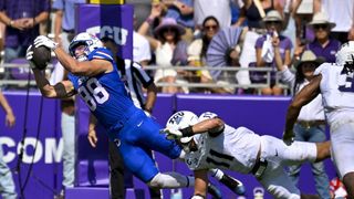 Josh Hoover (5 TDs), TCU upend SMU, win 'Iron Skillet' (College Football)