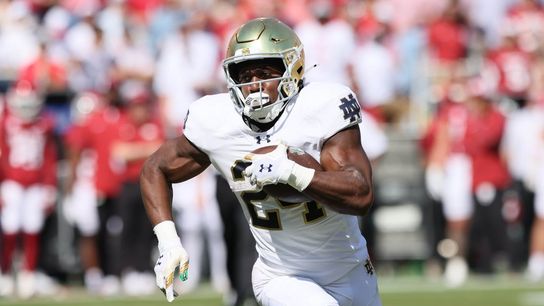 Huge first half sends No. 22 Notre Dame past Arkansas 56-13 (College Football)
