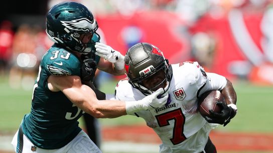 Bucs RB Bucky Irving (foot) on crutches, could miss Week 5 (NFL)