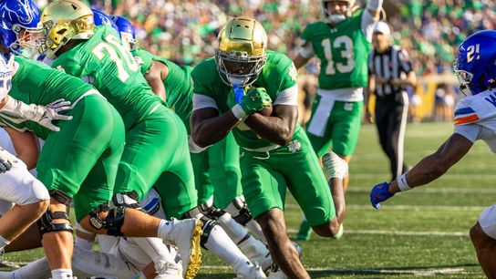 No. 22 Notre Dame uses ground game to grind away Boise State (College Football)