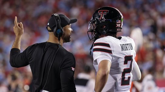 Undefeated Texas Tech QB1 Behren Morton is day-to-day (College Football)