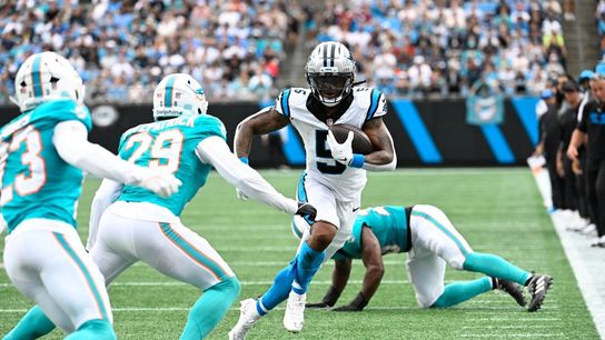 Rico Dowdle's big game helps Panthers rally past Dolphins (NFL)