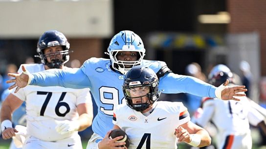 No. 16 Virginia edges struggling North Carolina in OT (College Football)