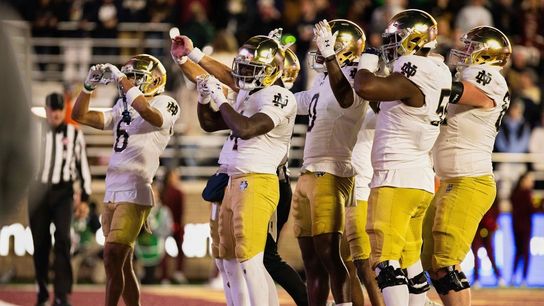No. 12 Notre Dame scores final 13 points, fends off BC (College Football)