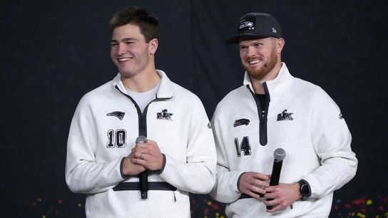 Patriots' Drake Maye declares throwing shoulder 'just fine' (NFL)