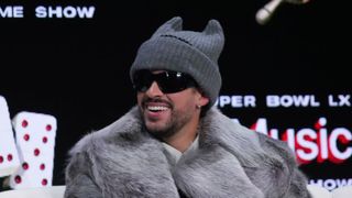 Bad Bunny enjoying Super Bowl moment, no mention of ICE with press (NFL)