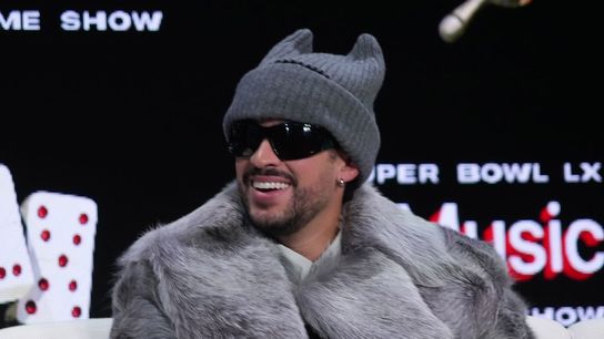 Bad Bunny enjoying Super Bowl moment, no mention of ICE with press (NFL)