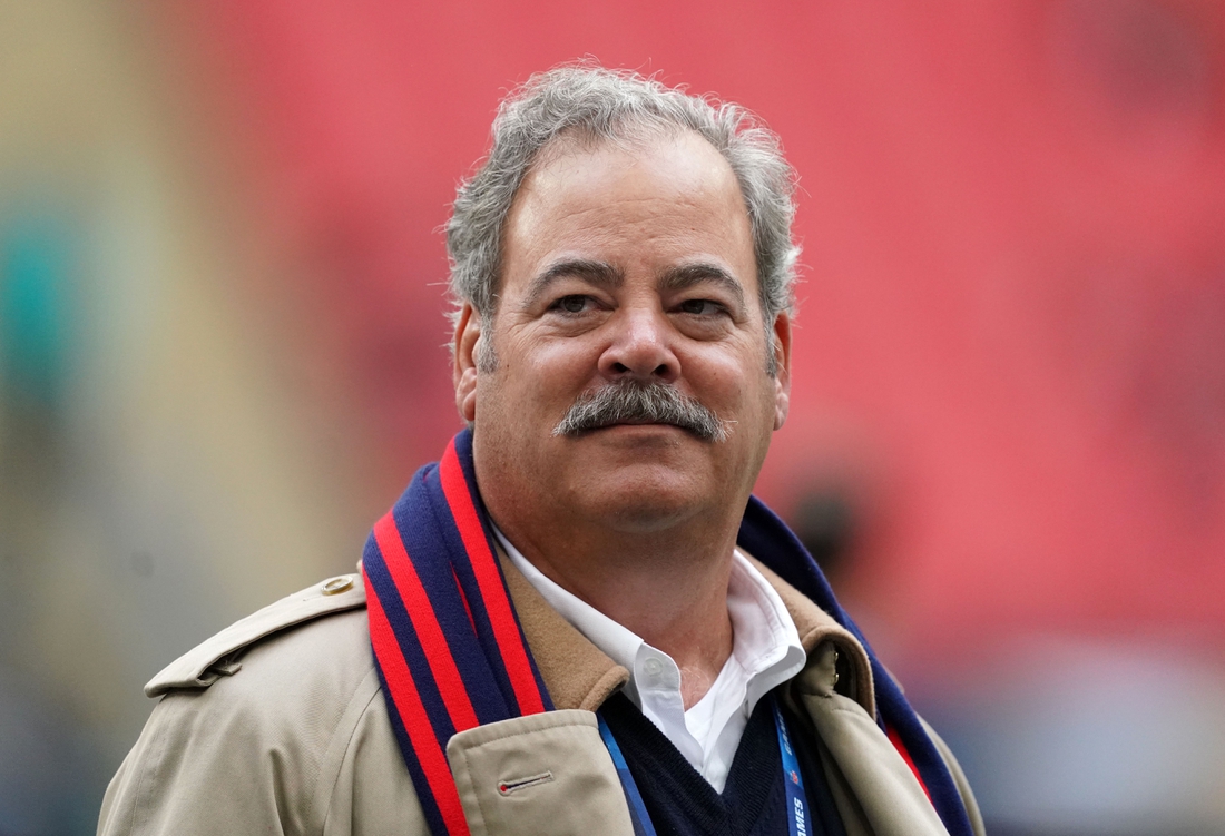 Nov 3, 2019; London, United Kingdom; Houston Texans chief executive officer D. Cal McNair watches from the sidelines before a NFL International Series game against the Jacksonville Jaguars at Wembley Stadium. Mandatory Credit: Kirby Lee-USA TODAY Sports