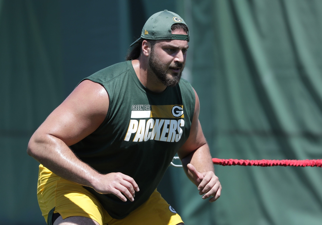 Green Bay Packers offensive tackle David Bakhtiari participates in organized team activities Wednesday, June 2, 2021, in Green Bay, Wis. 
Dan Powers/USA TODAY NETWORK-Wisconsin

Apc Packersota 0602210678djp