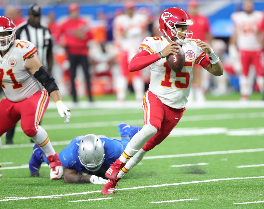 Kansas City Chiefs quarterback Patrick Mahomes, the 2022 NFL MVP, and the defending Super Bowl champions host the Lions in the NFL season opener on Thursday night.
